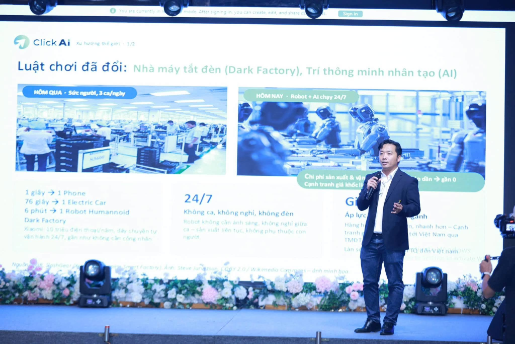 Hoạt động đào tạo AI - Nhà máy tắt đèn Dark Factory